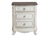 Cinderella Antique White Nightstand - Ornate Home