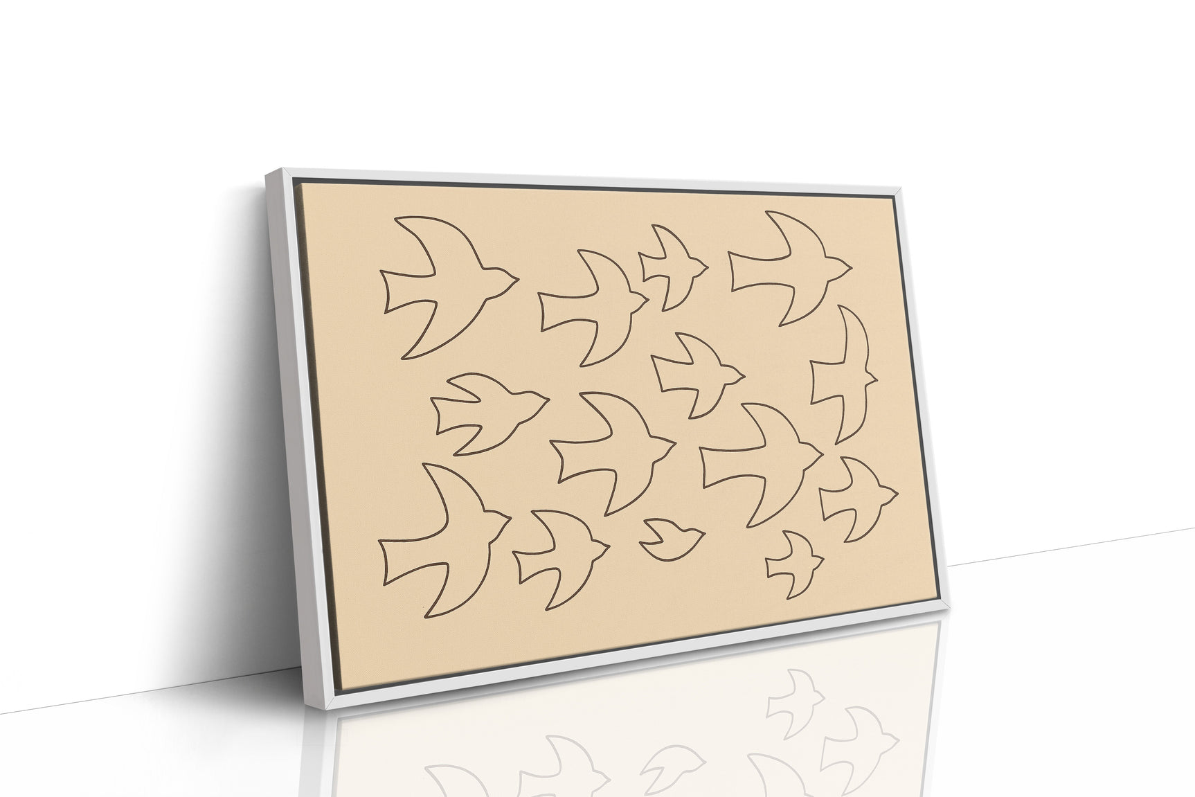 Minimalist Birds in Flight