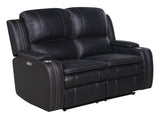 Richfield Ebony Fabric Power Reclining Loveseat