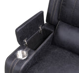 Richfield Ebony Fabric Power Reclining Sofa