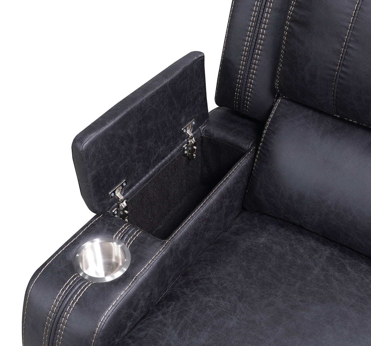 Richfield Ebony Fabric Power Reclining Sofa