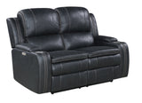Richfield Ebony Fabric Power Reclining Loveseat