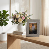Worth Black/White Resin 4x6 Etched Lines Photo Frame