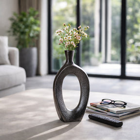 Albaford Black/Silver Vase