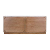Point Arena White/Brown Arch 4-Door Cabinet