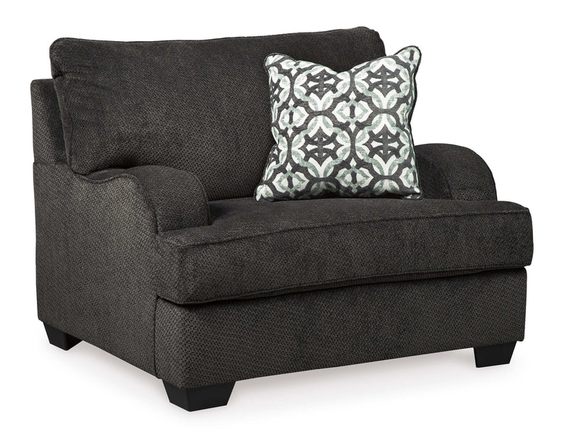 Charenton Charcoal Oversized Chair - Ornate Home