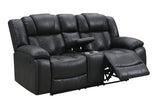 Boulder Ebony Fabric Reclining Sofa & Loveseat