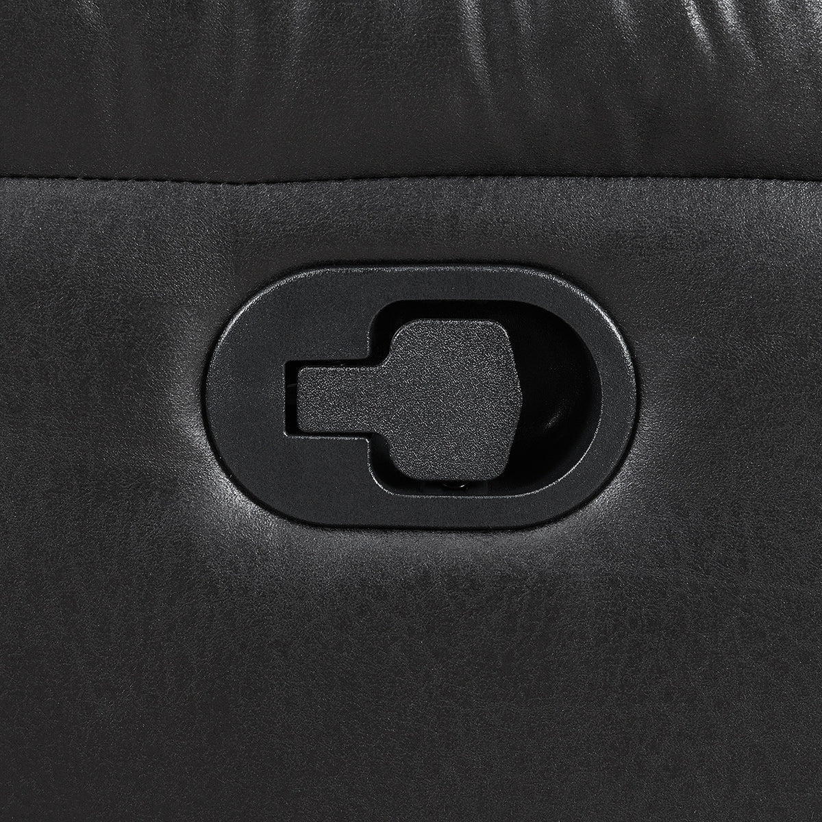 Boulder Ebony Fabric Reclining Loveseat with Console