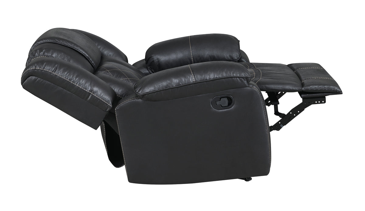 Boulder Ebony Fabric Gliding Reclining Chair