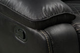Boulder Ebony Fabric Gliding Reclining Chair