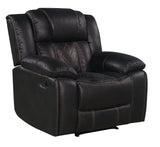 Boulder Ebony Fabric Gliding Reclining Chair