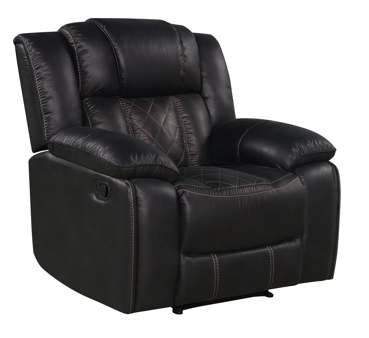 Boulder Ebony Fabric Gliding Reclining Chair