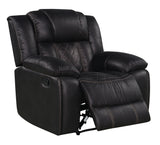 Boulder Ebony Fabric Gliding Reclining Chair