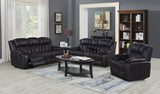 Boulder Ebony Fabric Reclining Sofa