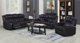 Boulder Ebony Fabric Reclining Sofa & Loveseat