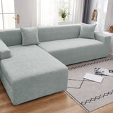 Stretch Couch Covers for 1/2/3/4/5 Seater L Shape Sofa Slipcovers with Elastic Bottom for Kids