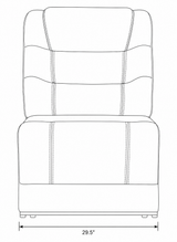 Cedar Brown Fabric 6-Pc Dual Power Reclining Sectional with 2 Power Recliners