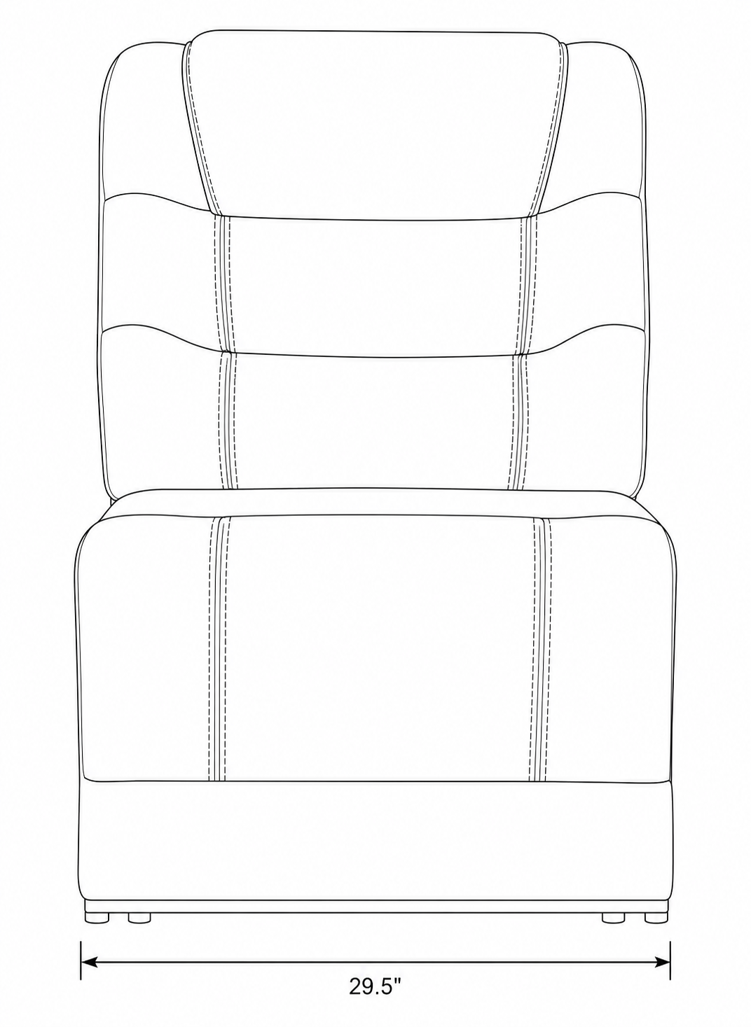 Cedar Brown Fabric 6-Pc Dual Power Reclining Sectional with 2 Power Recliners