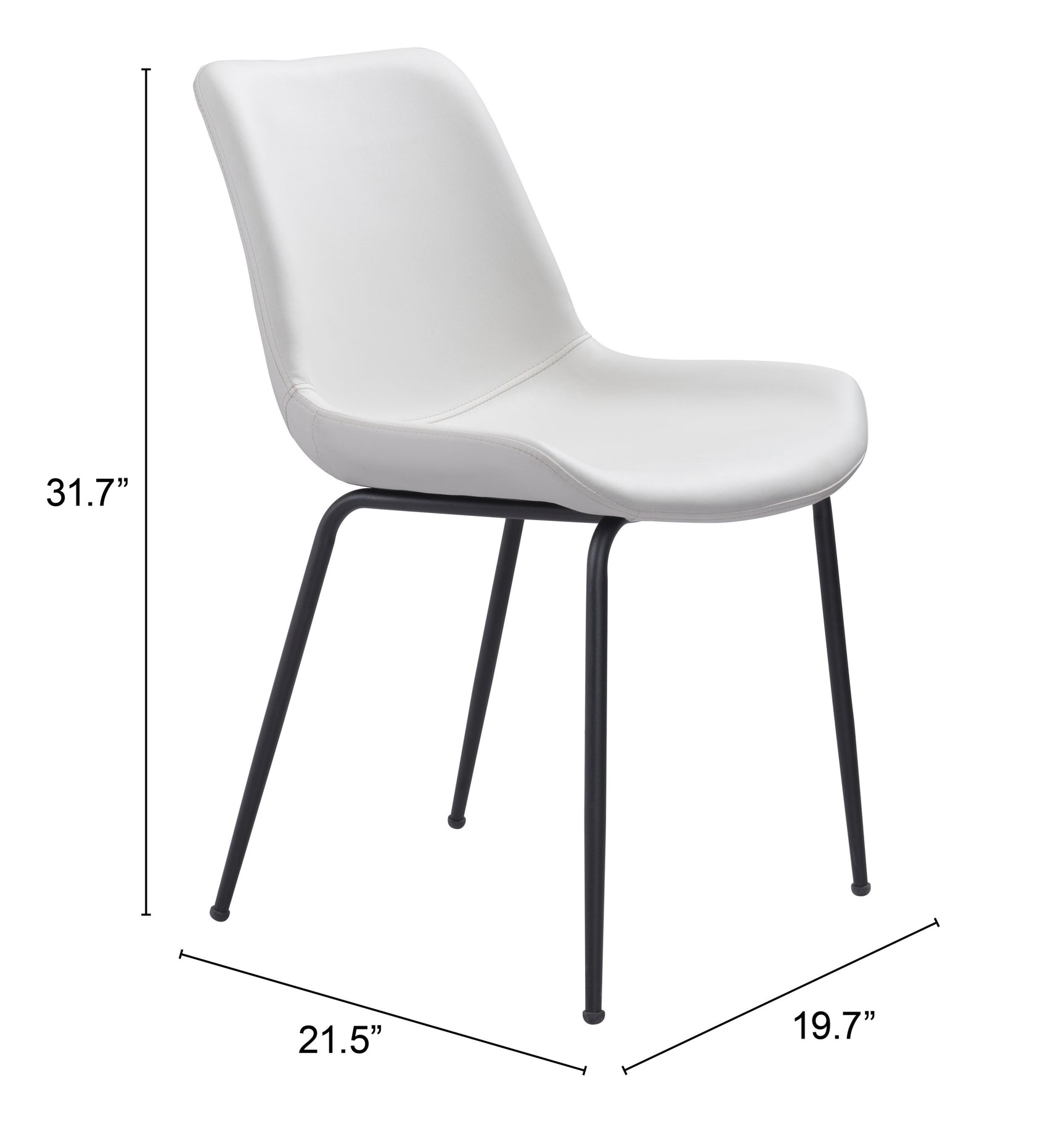 Byron White Dining Chair (Set of 2)