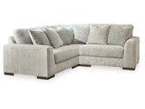 Regent Park Pewter 3pc Corner Sectional - Ornate Home