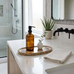 Archer Brown Oval Empredor Marble Tray