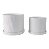 Grahammill White Planters (Set of 2)