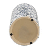 Glen Oaks Navy/White Ceramic Modern Ginger Jar