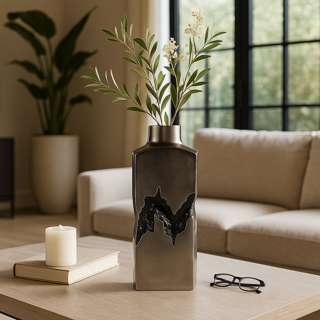 Haldenmill Silver/Black Large Vase