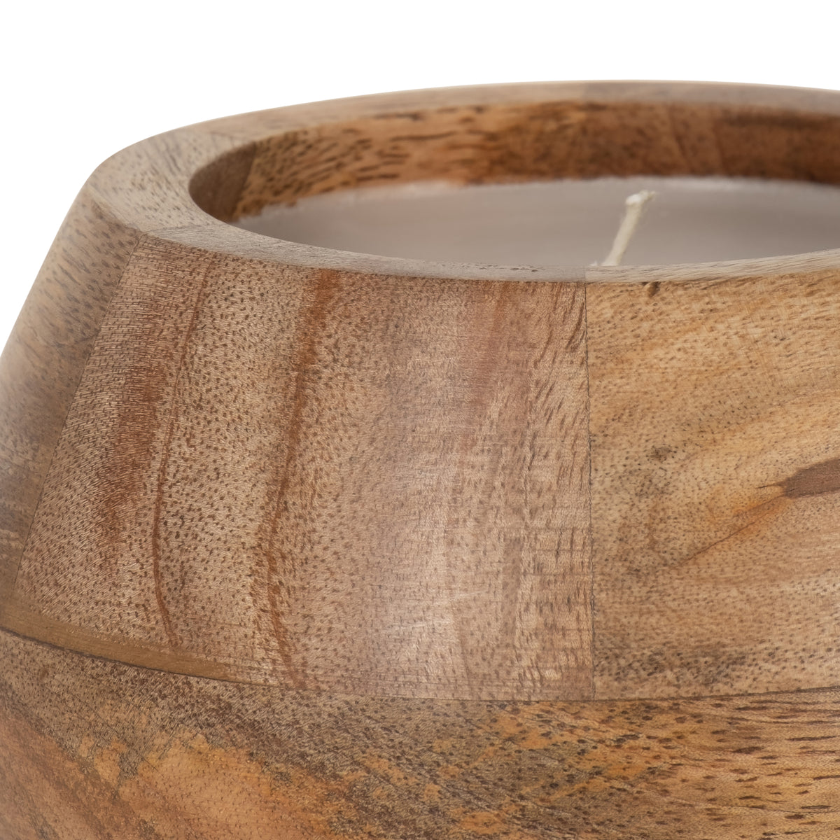 Barlowrun Natural 10 Oz Vanilla Modern Wood Bowl Candle