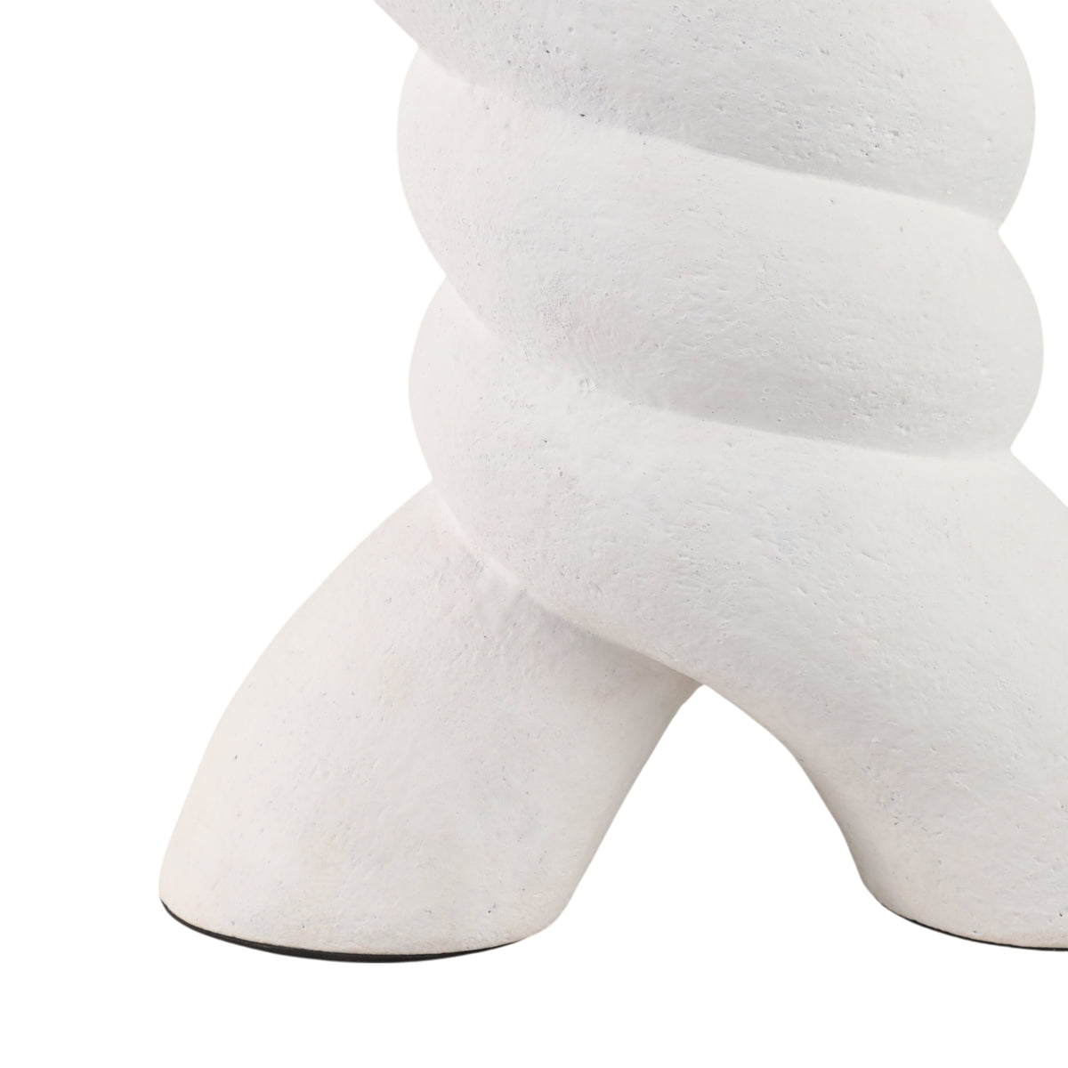 Monola White Twisted X Shape Terracotta Vase