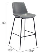 Byron Gray Barstool