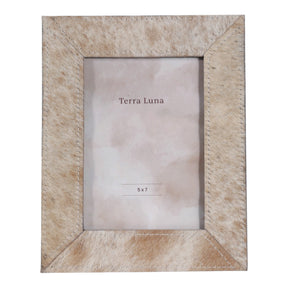 Del Paso Light Tan Hair on Hide Photo Frame