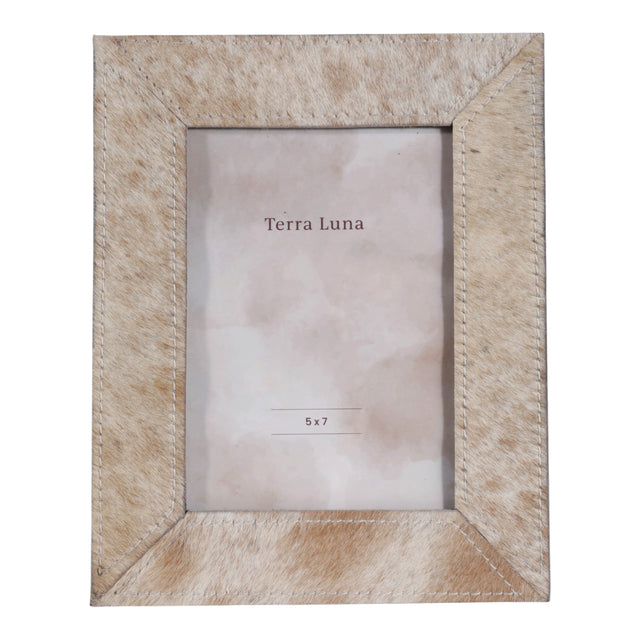 Del Paso Light Tan Hair on Hide Photo Frame