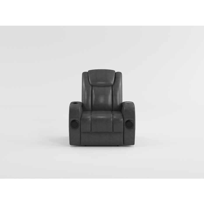 Turbo Gray Power Reclining Chair - Ornate Home