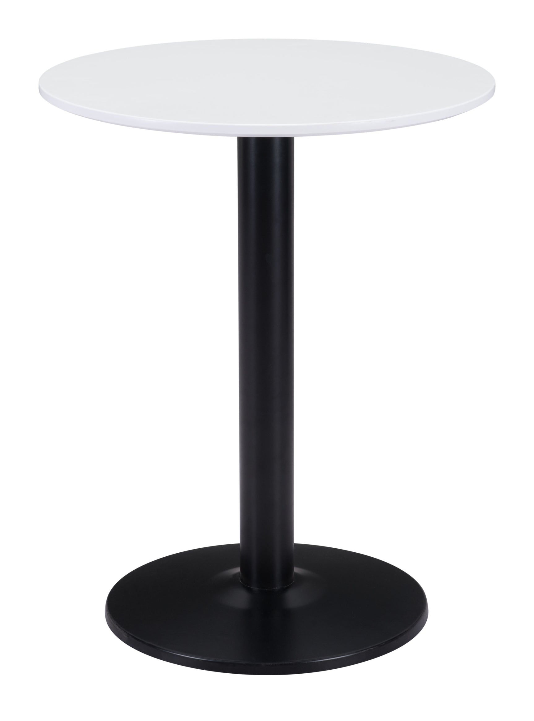 Alto White & Black Bistro Table