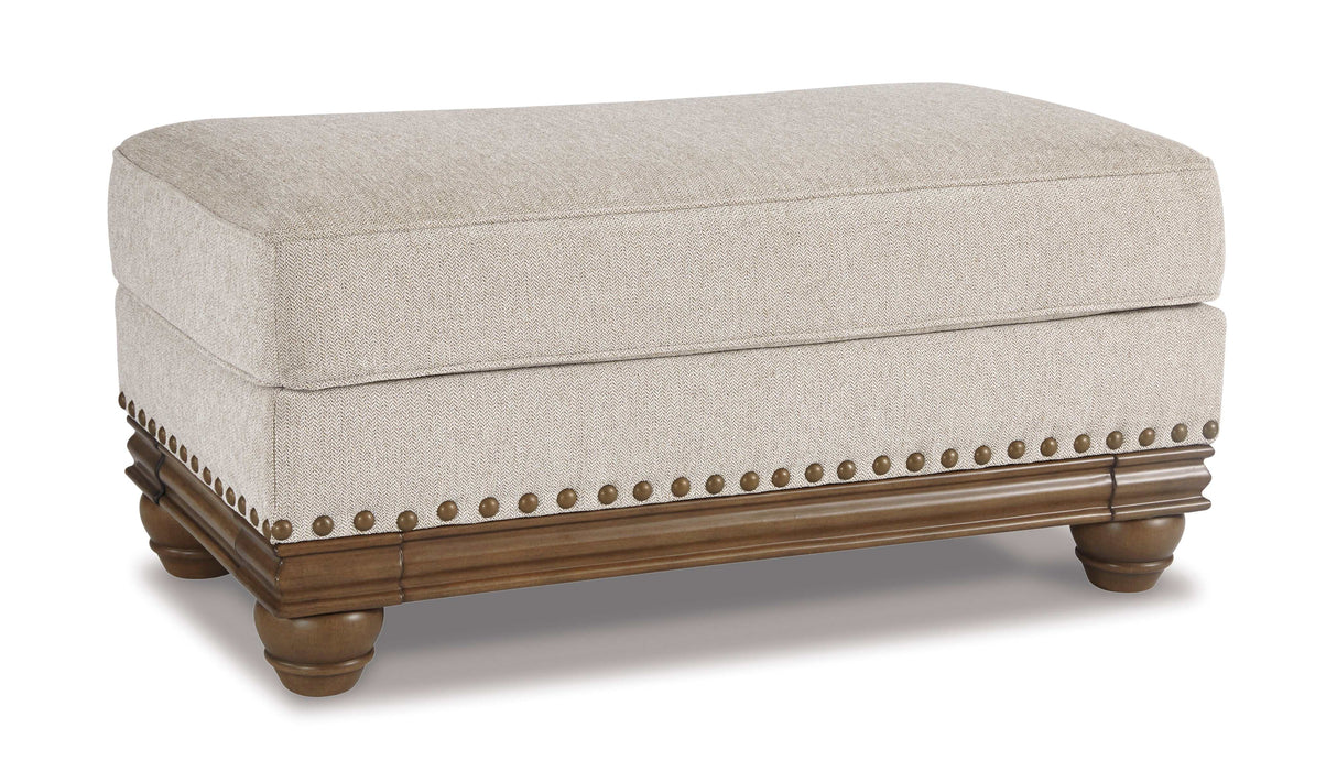 Harleson Wheat Ottoman - Ornate Home