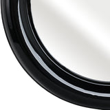 Wikiup Black Metal Round Mirror