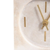 Glennrose Tan/Brown/Brass Small Clock