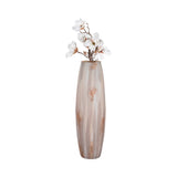 Atherton Multicolor Large Opal Finish Curved Glass Vase