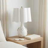 Dow Cream Floral Applique Table Lamp