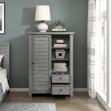 Logandale Antique Gray Wardrobe Chest - Ornate Home