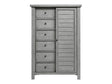 Logandale Antique Gray Wardrobe Chest - Ornate Home