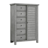 Logandale Antique Gray Wardrobe Chest - Ornate Home