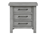 Logandale Antique Gray Nightstand - Ornate Home