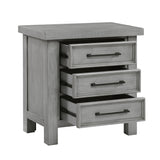 Logandale Antique Gray Nightstand - Ornate Home