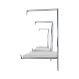 Grenada White/Silver Wood and Metal Wall Shelves (Set of 3)