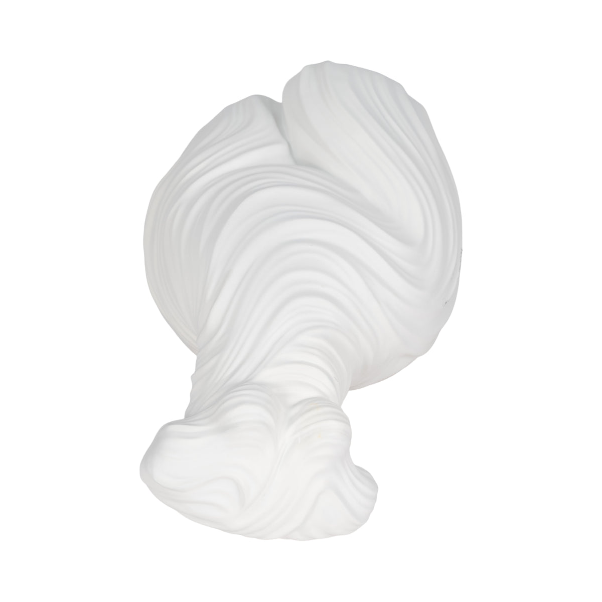 Riverkern White Large Curvy Ribbed Sculpture