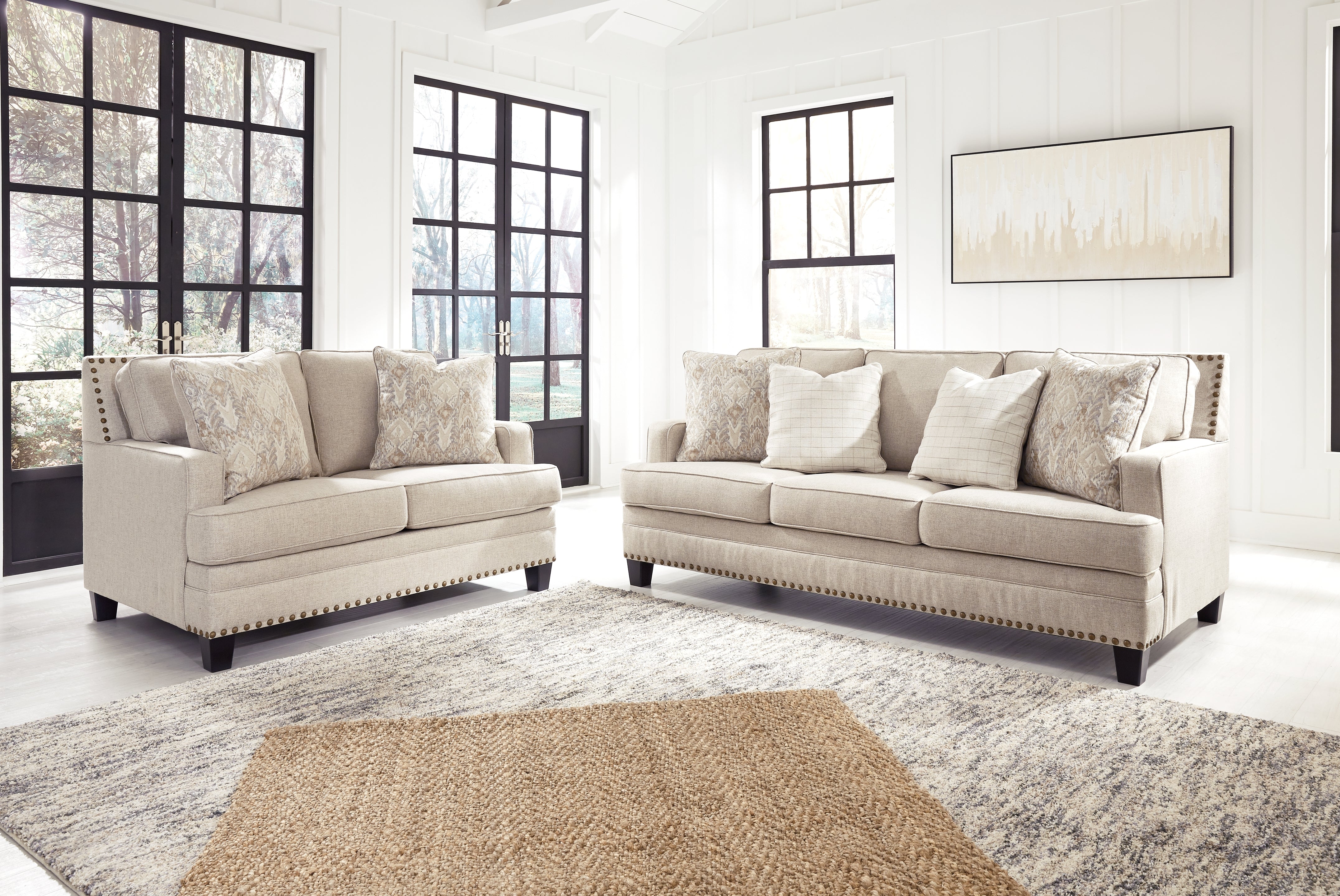 Claredon Linen Sofa and Loveseat - Ornate Home