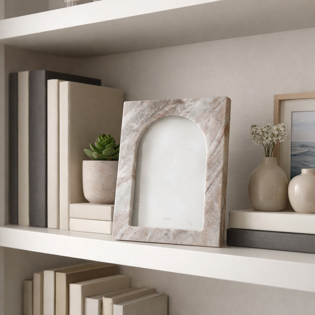 Saltus Multicolor Large Arch Opening Marble Photo Frame