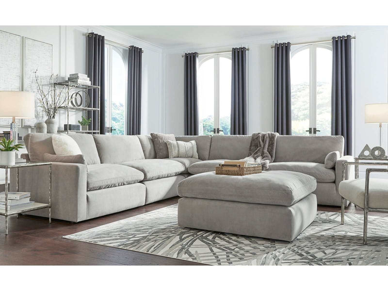 (Online Special Price) Sophie Gray Velvet Modular 6pc Living Room Set - Ornate Home